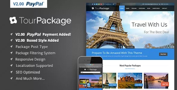 Tour Package v2.3.4- Wordpress Travel/Tour Theme