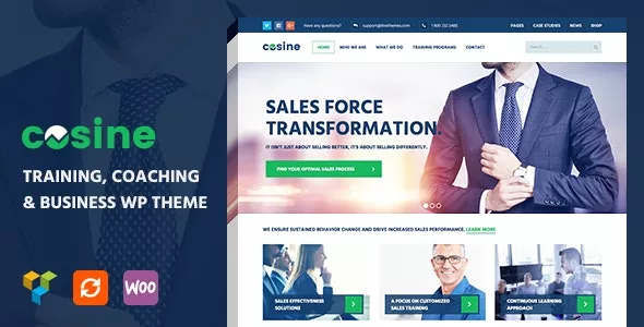 Cosine v1.0.7 - Training & Coaching WordPress Theme