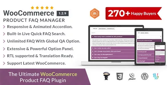 WooCommerce Product FAQ Manager v1.2.9