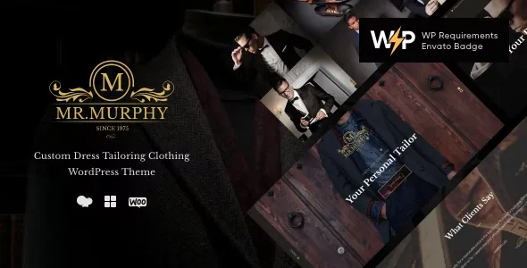 Mr. Murphy v1.2.8 - Custom Dress Tailoring Clothing WordPress Theme