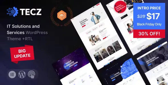 Tecz - IT Solutions & Technology WordPress Theme