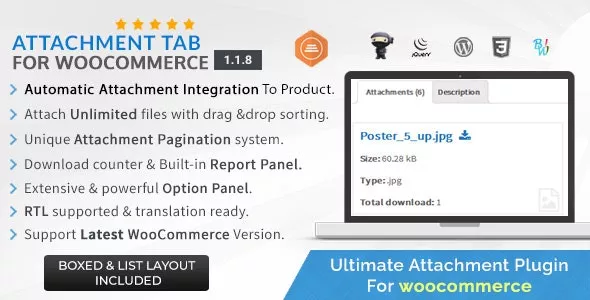 Attachment Tab for Woocommerce v1.1.8