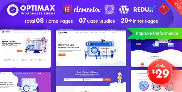 Optimax v2.0.2 - SEO & Marketing WordPress Theme