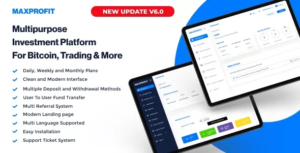 Max Profit v6.2 - Online Multipurpose Investment Platform