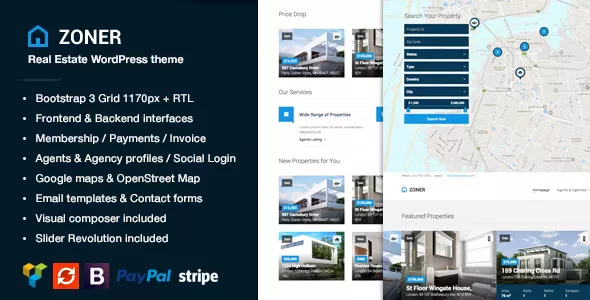 Zoner v4.2 - Real Estate WordPress Theme