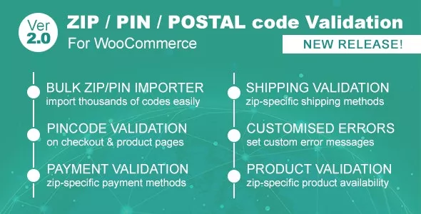 Zip / Pin / Postal Code Validator for WooCommerce