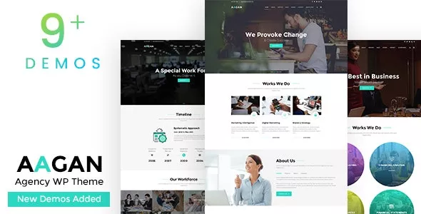 Aagan v3.0 - Agency Startup WordPress Theme