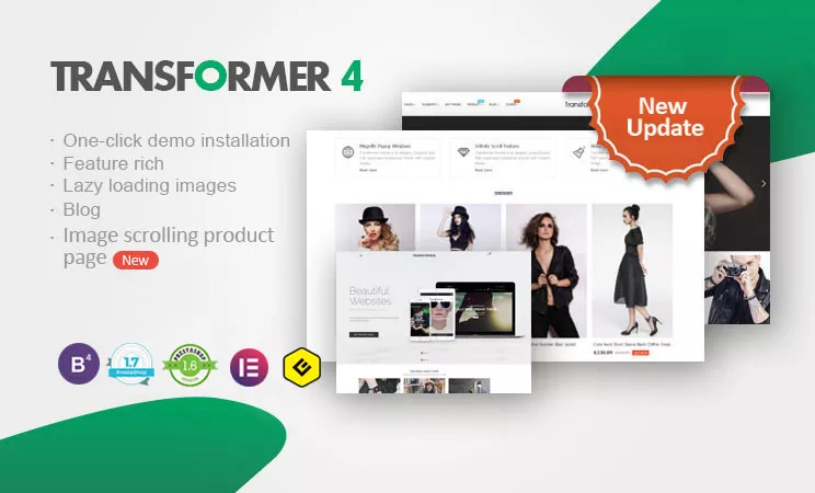 Transformer PrestaShop Theme v4.6.0 - Premium Responsive PrestaShop Theme