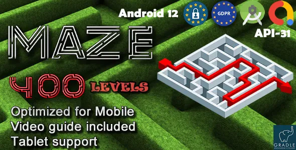 Maze 400 (Admob + GDPR + Android Studio)