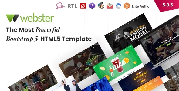 Webster - Responsive Multi-purpose HTML5 Template