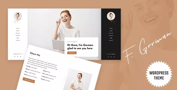 Gorman v2.1.0 - Personal Portfolio WordPress Theme