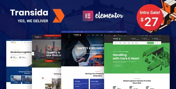 Transida v1.3 - Logistics WordPress Theme