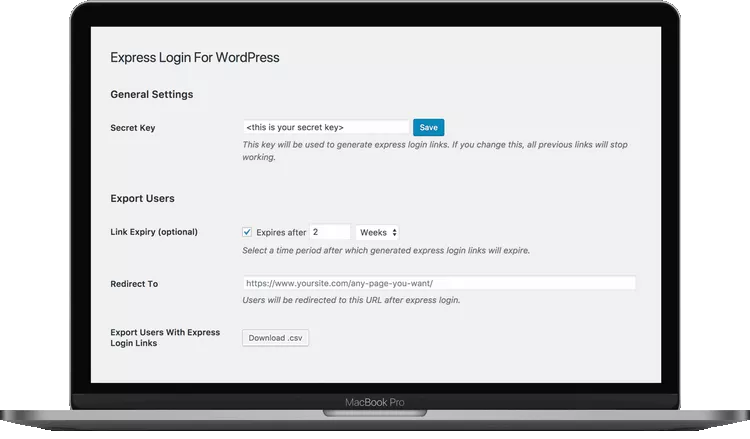 Express Login for WordPress v1.7.0