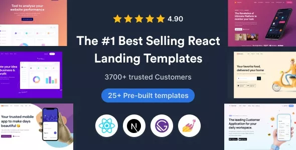 SuperProps v13.0.0 - React Landing Page Templates with Next JS & Gatsby JS