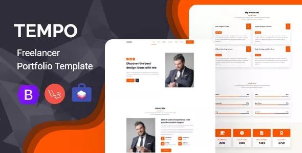 Tempo v1.1.0 - Multipurpose Website CMS & Freelancer Portfolio Script