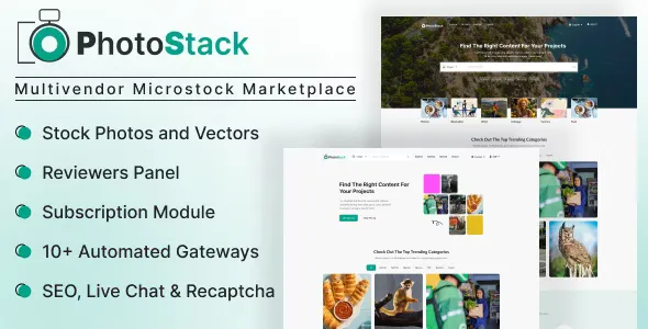 PhotoStack - Multivendor Microstock Marketplace