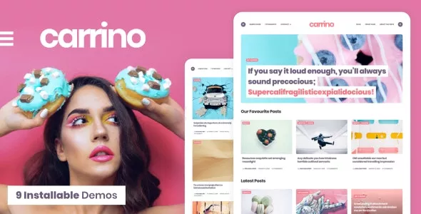 Carrino v1.8.2 - An Exciting Gutenberg Blog Theme