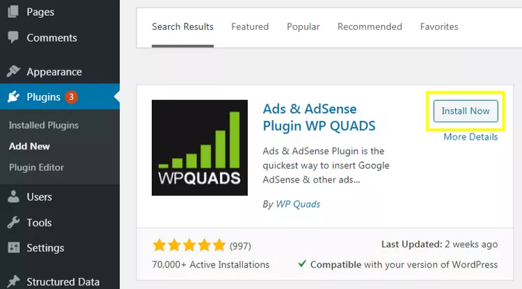 WP Quads Pro v2.0.19