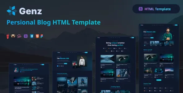 Genz v3.0 - Creative Personal Blog / Portfolio HTML Template