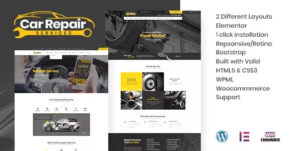 Car Repair Services & Auto Mechanic WordPress Theme + RTL v4.1