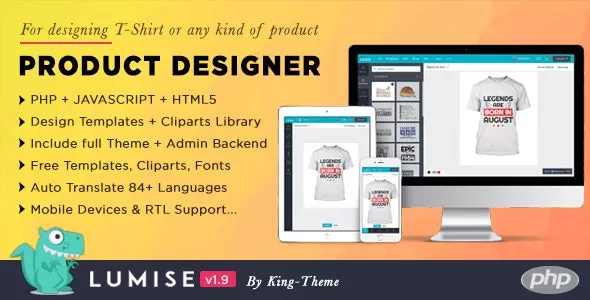 Lumise v1.9.9 - Product Designer for PHP Standalone