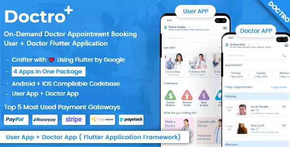 Doctor Appointment Booking & Medicine Ordering Flutter App