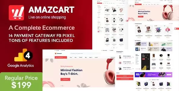 AmazCart - Laravel Ecommerce System CMS Multi-Vendor