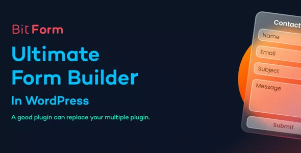 Bit Form Pro v2.7.3 - Easiest Contact Form Builder Plugin for WordPress