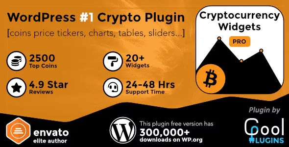 Cryptocurrency Widgets Pro - WordPress Crypto Plugin