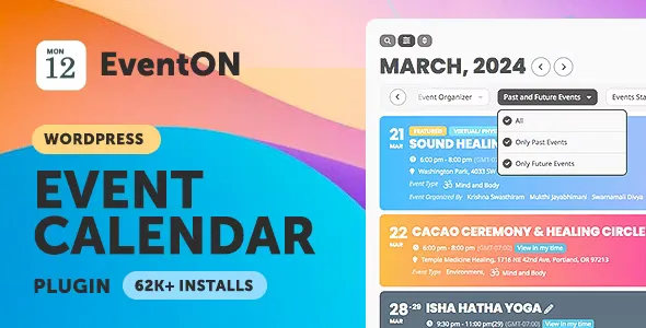 EventOn - WordPress Virtual Event Calendar Plugin