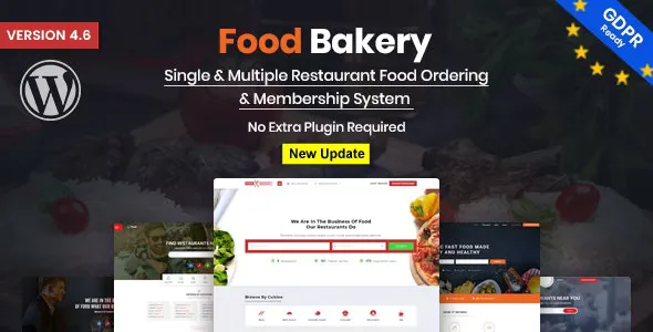 FoodBakery v4.6 - Delivery Restaurant Directory WordPress Theme