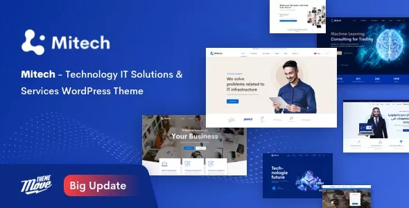 Mitech v2.0.6 - Technology IT Solutions & Services WordPress Theme