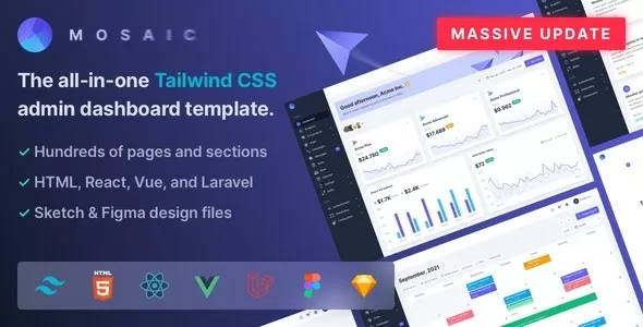 Mosaic - Tailwind CSS Admin Dashboard Template