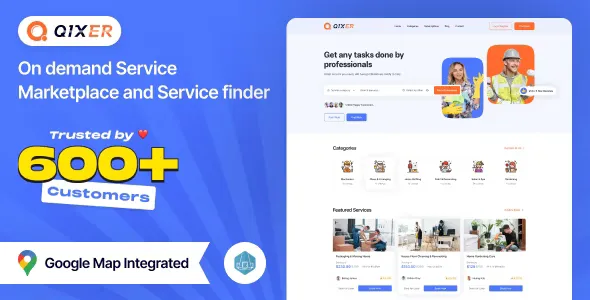 Qixer - Multi-Vendor On Demand Service Marketplace and Service Finder