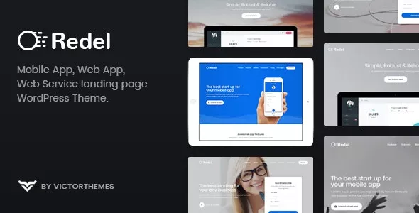 Redel v1.8.1 - Responsive App Landing WordPress Theme