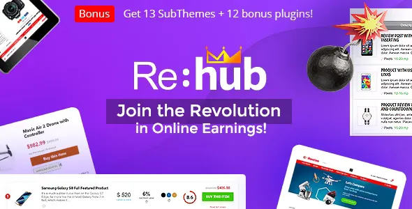 REHub v19.7.1 - Price Comparison, Multi Vendor Marketplace Wordpress Theme