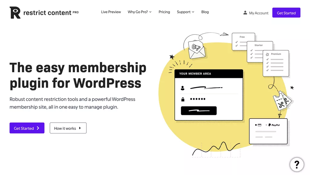 Restrict Content Pro - Membership WordPress Plugin