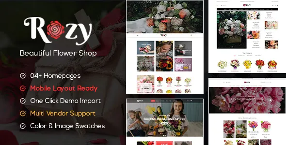 Rozy v1.2.23 - Flower Shop WooCommerce WordPress Theme