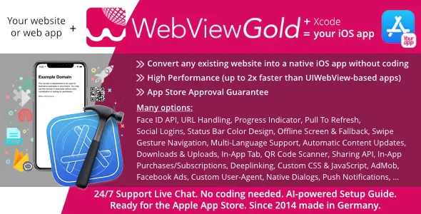 WebViewGold for iOS - Convert Website to iOS App