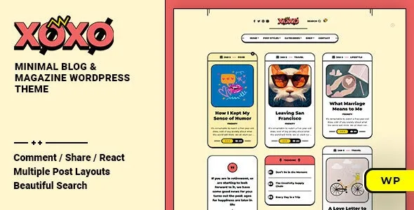 Xoxo v2.1.0 - Blog & Magazine WordPress Theme