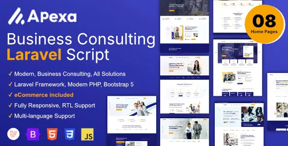 Apexa v1.0.6 - Multi-Purpose Business Consulting Laravel Script