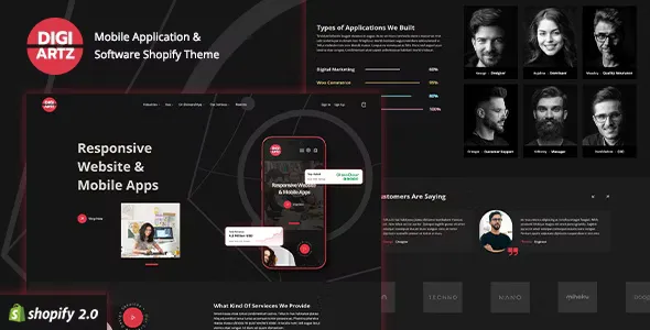 Digiartz - Software & App Store Shopify Theme
