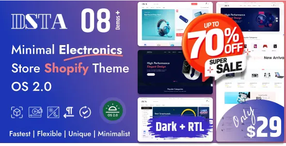 Dsta v1.0.1 - Minimal Electronics Store Shopify Theme OS 2.0