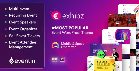 Exhibz v2.5.8 - Event Conference WordPress Theme