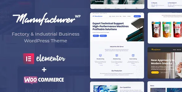 Manufacturer - Factory and Industrial WordPress Theme