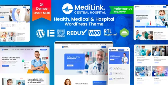 Medilink v2.0.6 - Health & Medical WordPress Theme