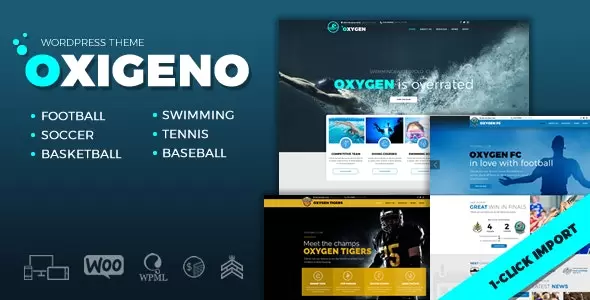 Oxigeno - Sports Club & Team WordPress Theme