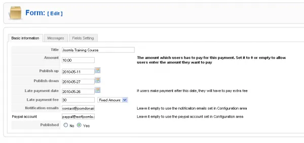 Payment Form v7.0.1