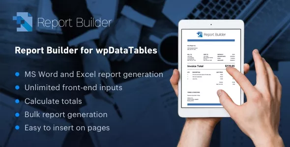 Report Builder v2.1 - Generate Word DOCX and Excel XLSX Documents