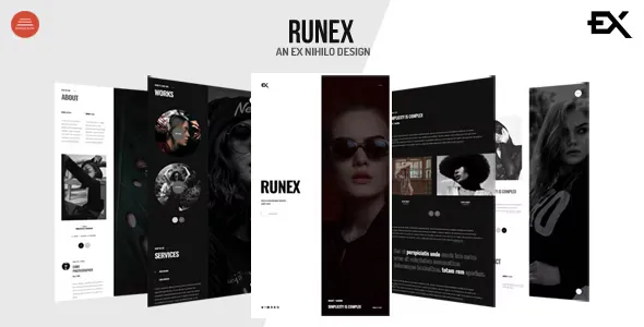 Runex - One Page Portfolio Template